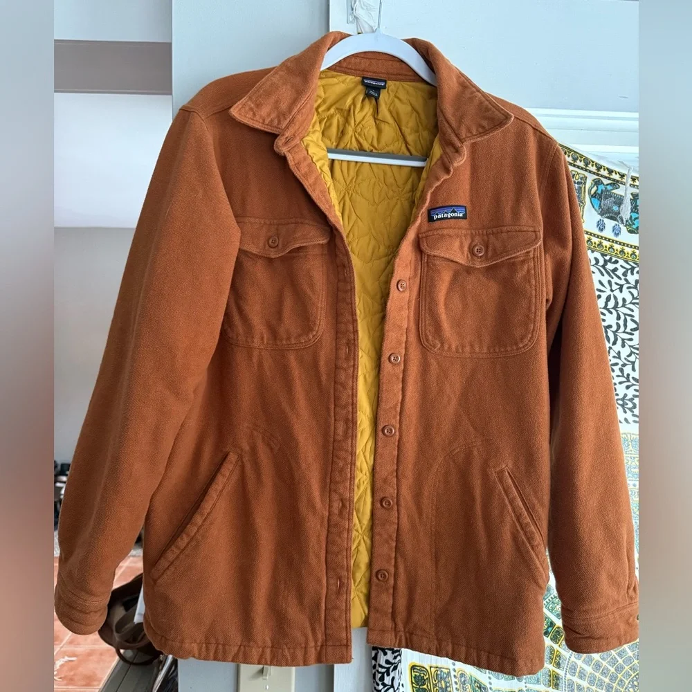 Patagonia Men's Orange Shirt Jacket - Picture 1 of 3
